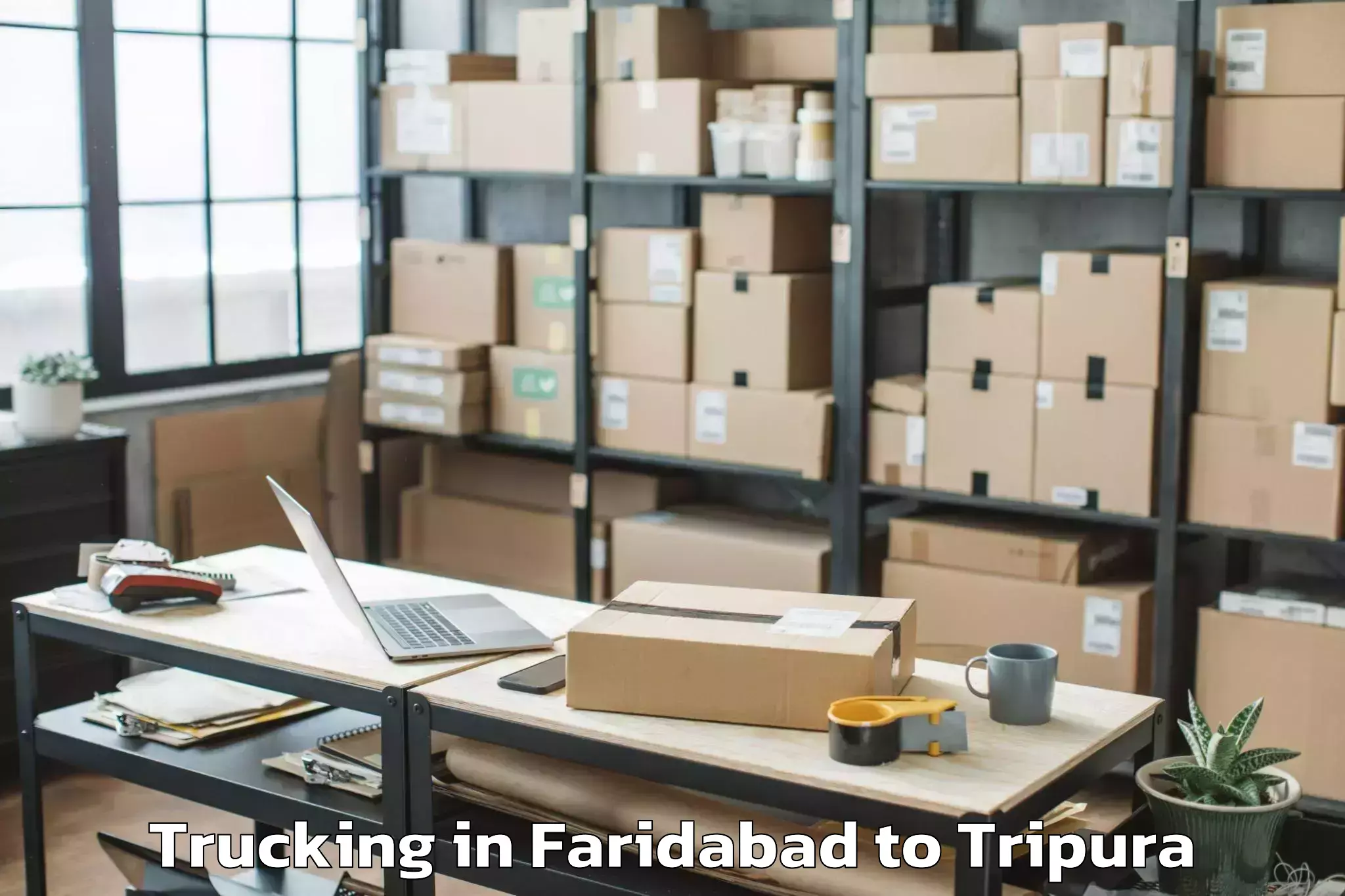 Hassle-Free Faridabad to Gournagar Trucking